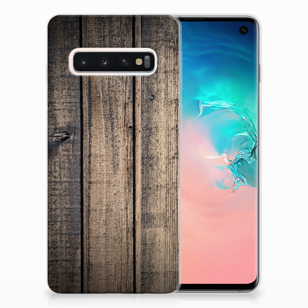Samsung Galaxy S10 Bumper Hoesje Steigerhout