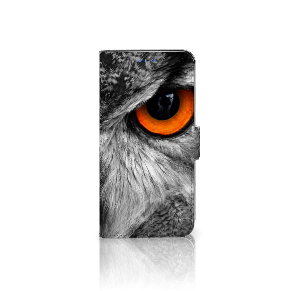 Huawei P Smart 2020 Telefoonhoesje met Pasjes Uil