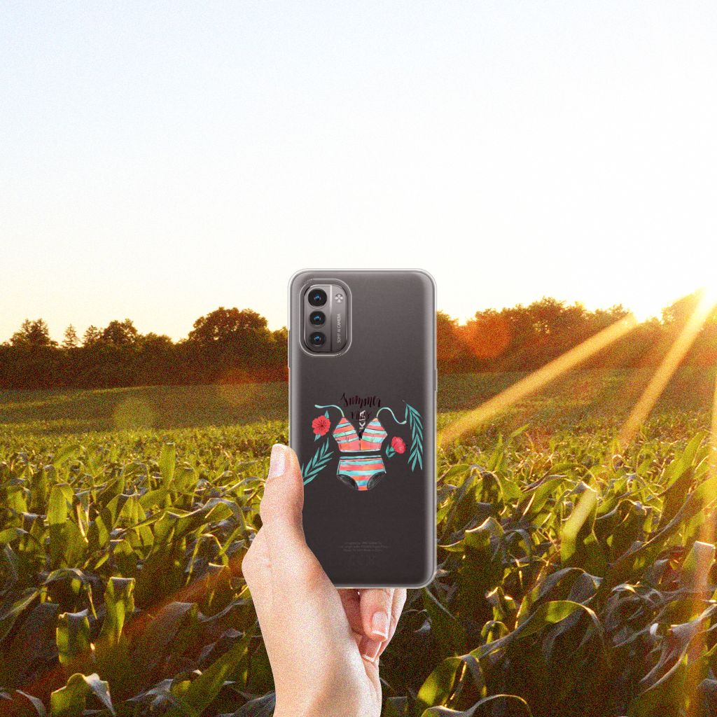 Nokia G21 | G11 Telefoonhoesje met Naam Boho Summer B2C Telecom