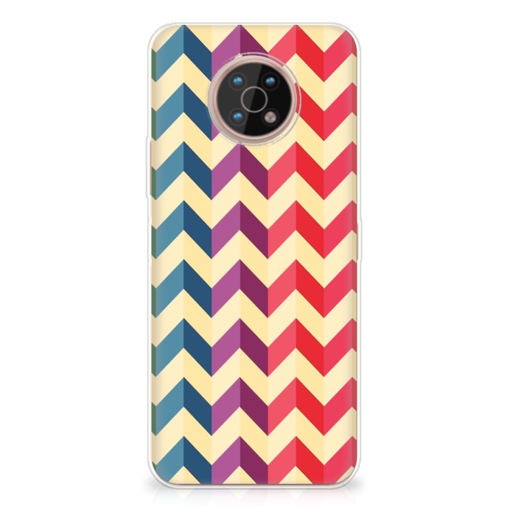 Nokia G50 TPU bumper Zigzag Multi Color