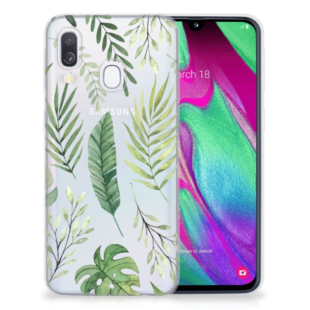 Samsung Galaxy A40 TPU Case Leaves