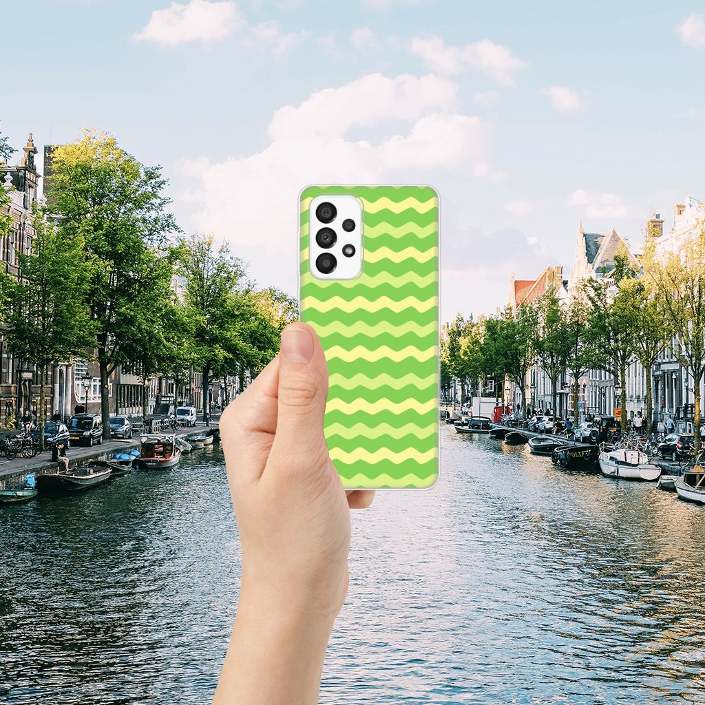 Samsung Galaxy A33 5G TPU bumper Waves Green B2C Telecom