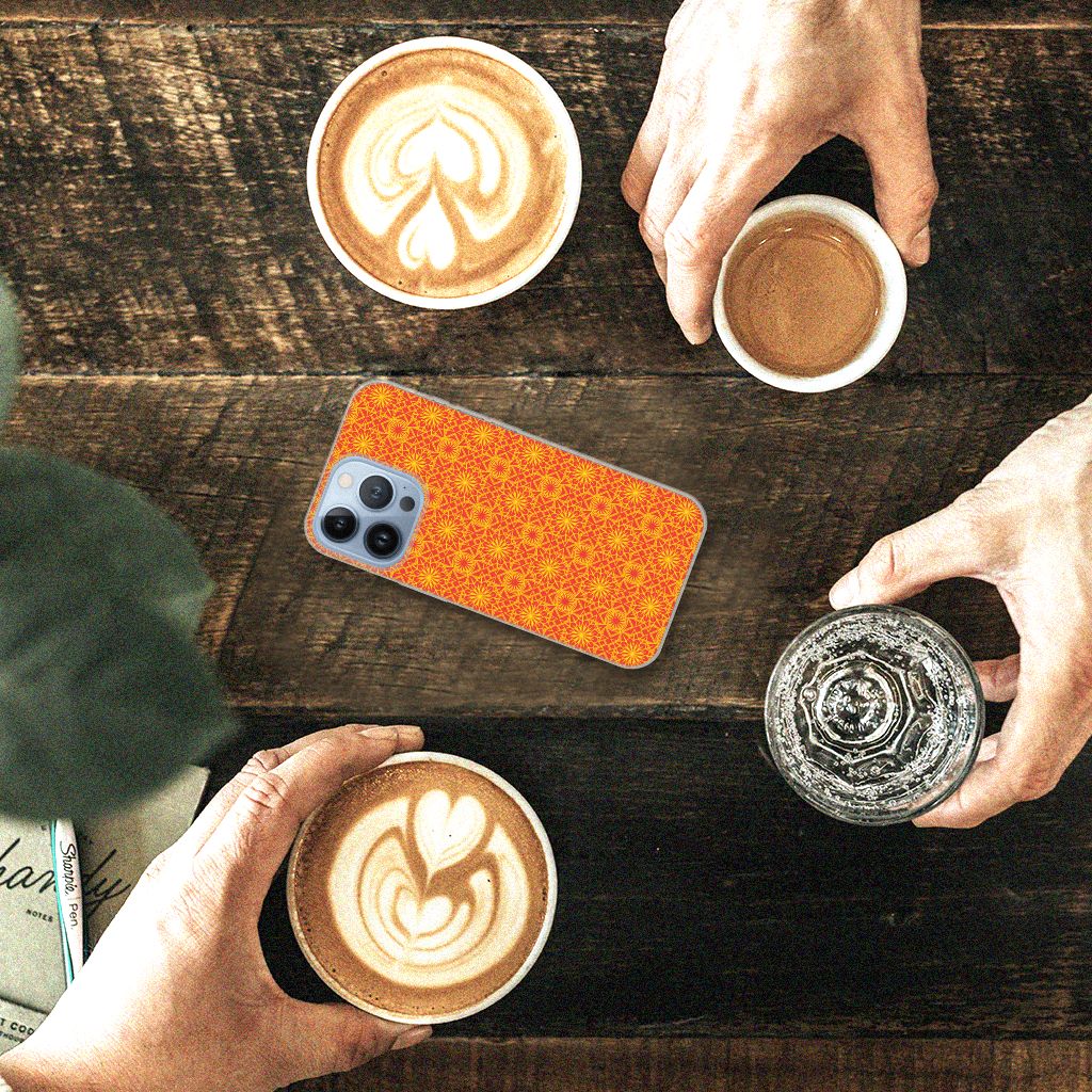 Apple iPhone 13 Pro TPU bumper Batik Oranje B2C Telecom