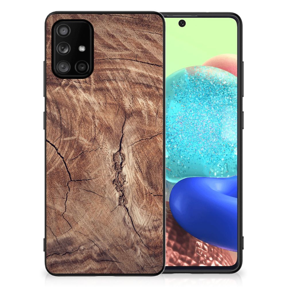 Samsung Galaxy A71 Houten Print Telefoonhoesje Tree Trunk