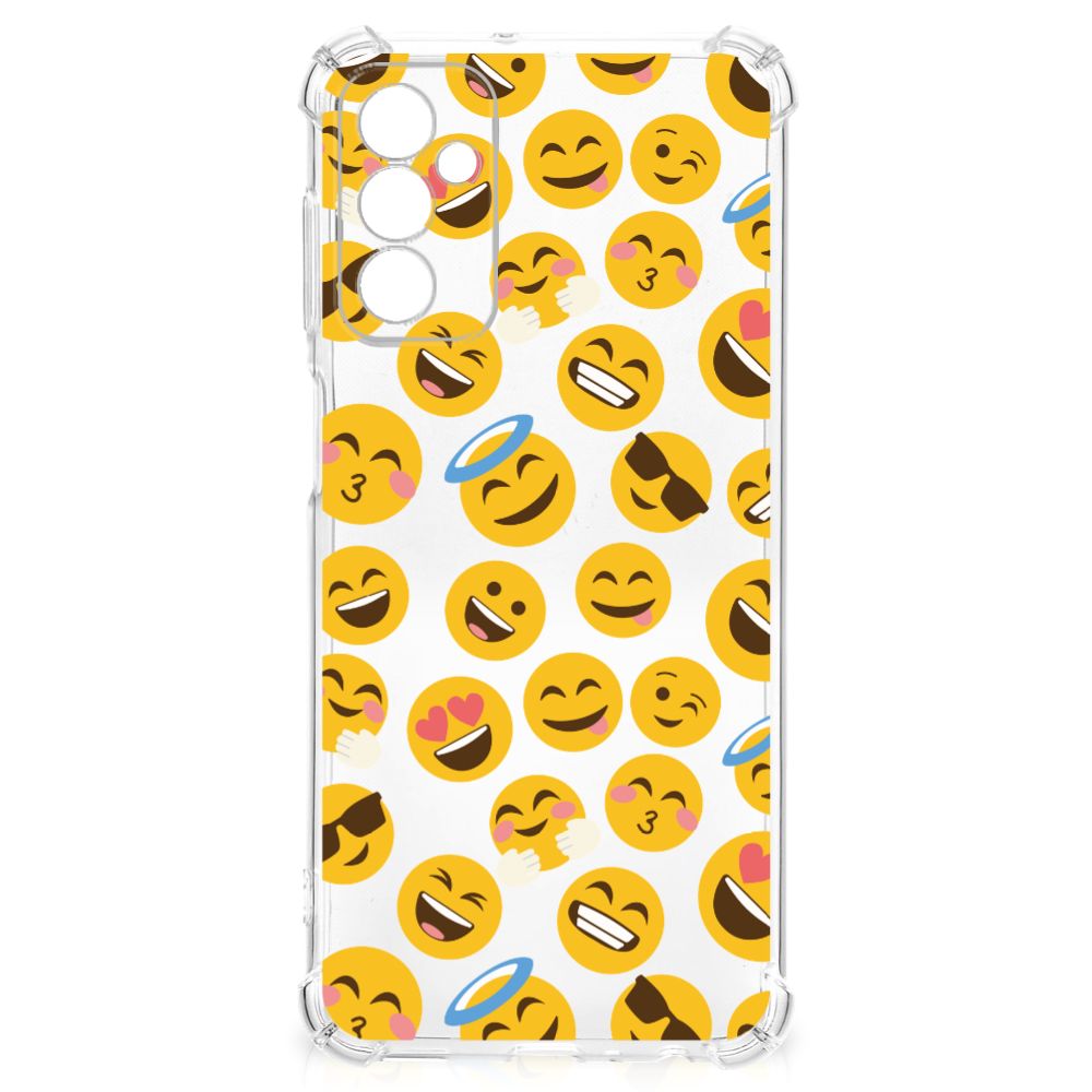 Samsung Galaxy M13 4G | M23 Doorzichtige Silicone Hoesje Emoji