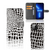 iPhone 13 Pro Max Telefoonhoesje met Pasjes Slangenprint in zwart-wit met magnetische sluiting