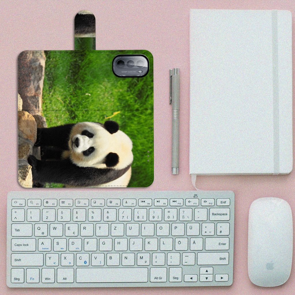 Motorola Moto G31 | G41 Telefoonhoesje met Pasjes Panda