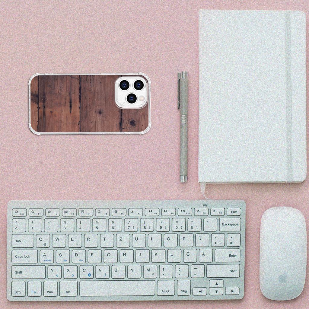 iPhone 14 Pro Stevig Telefoonhoesje Old Wood B2C Telecom
