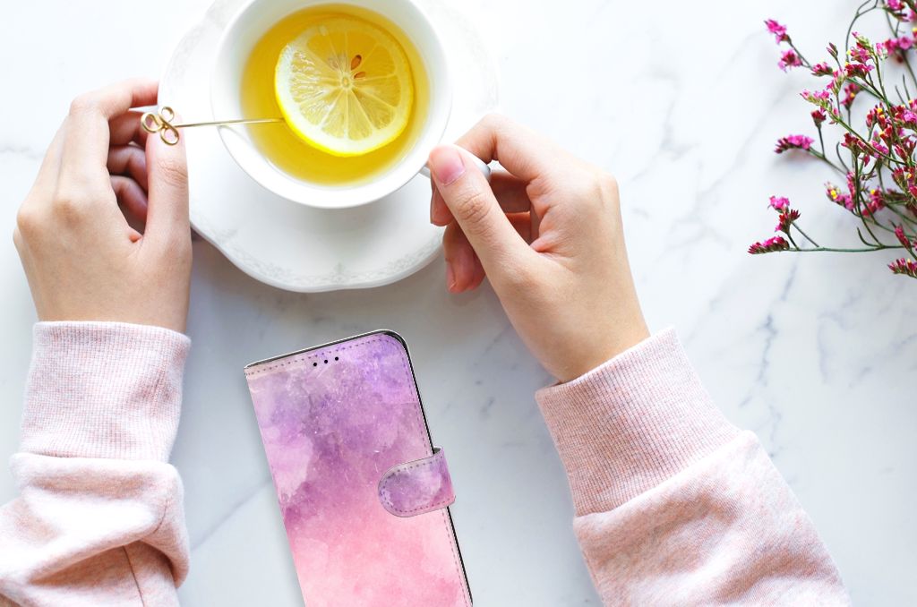 Hoesje Samsung Galaxy S7 Edge Pink Purple Paint