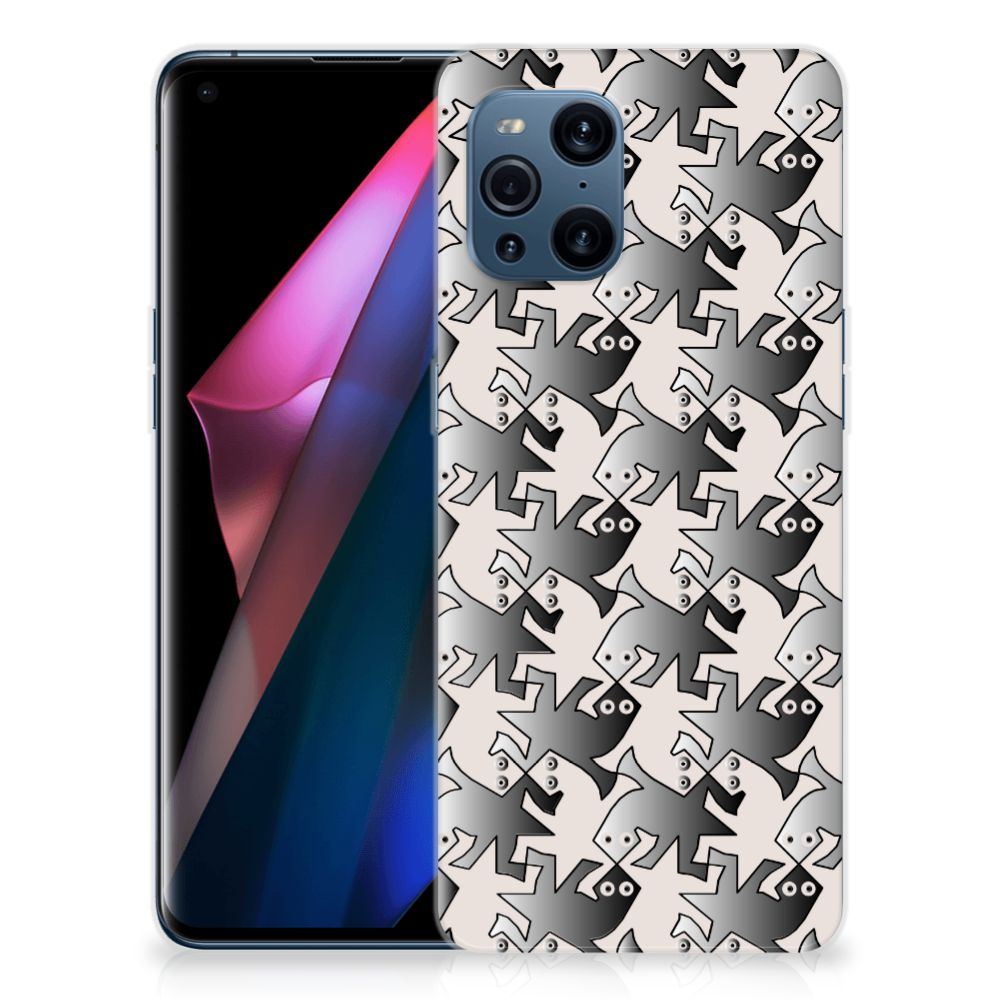 OPPO Find X3 | X3 Pro TPU Hoesje Salamander Grey