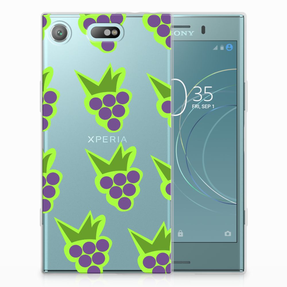 Sony Xperia XZ1 Compact Siliconen Case Druiven