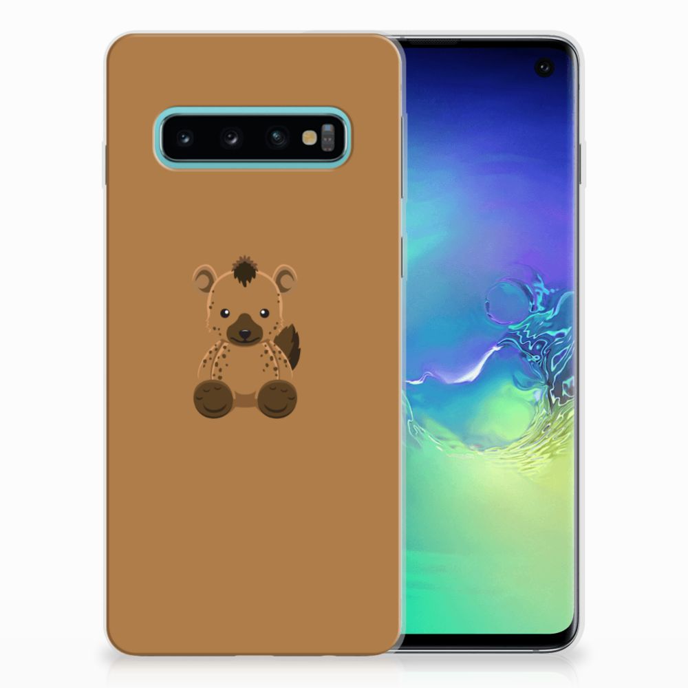 Samsung Galaxy S10 Telefoonhoesje met Naam Baby Hyena