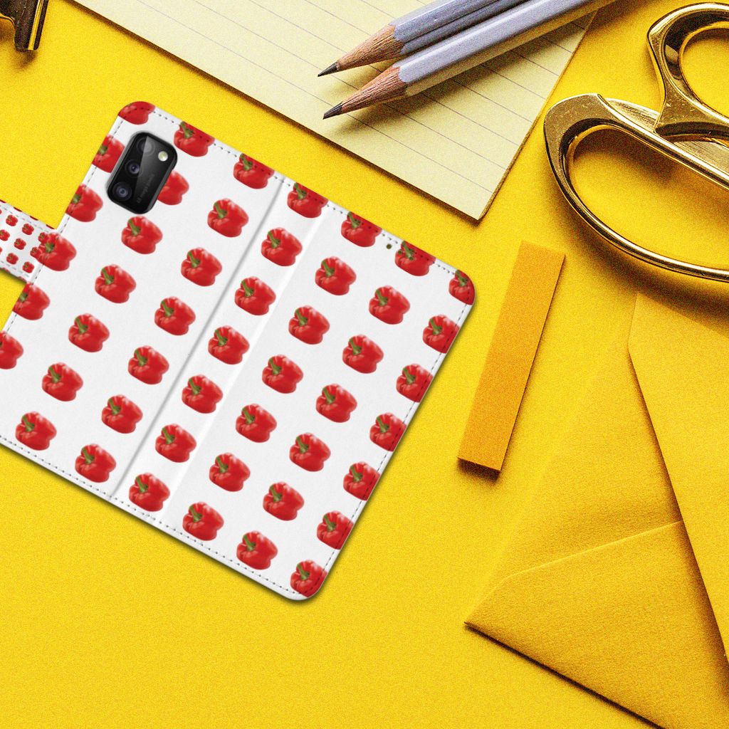 Samsung Galaxy A41 Book Cover Paprika Red