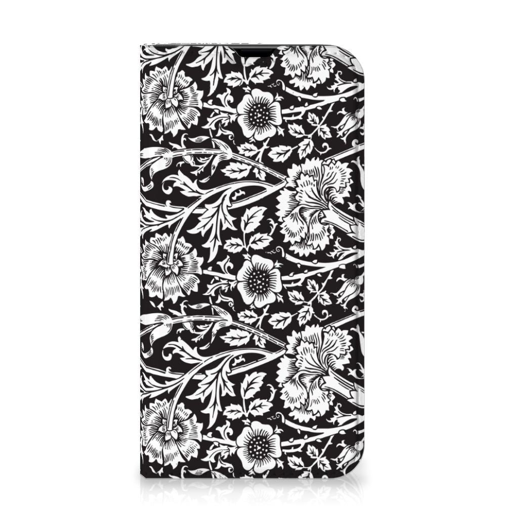 iPhone 13 Pro Smart Cover Black Flowers - B2C Telecom