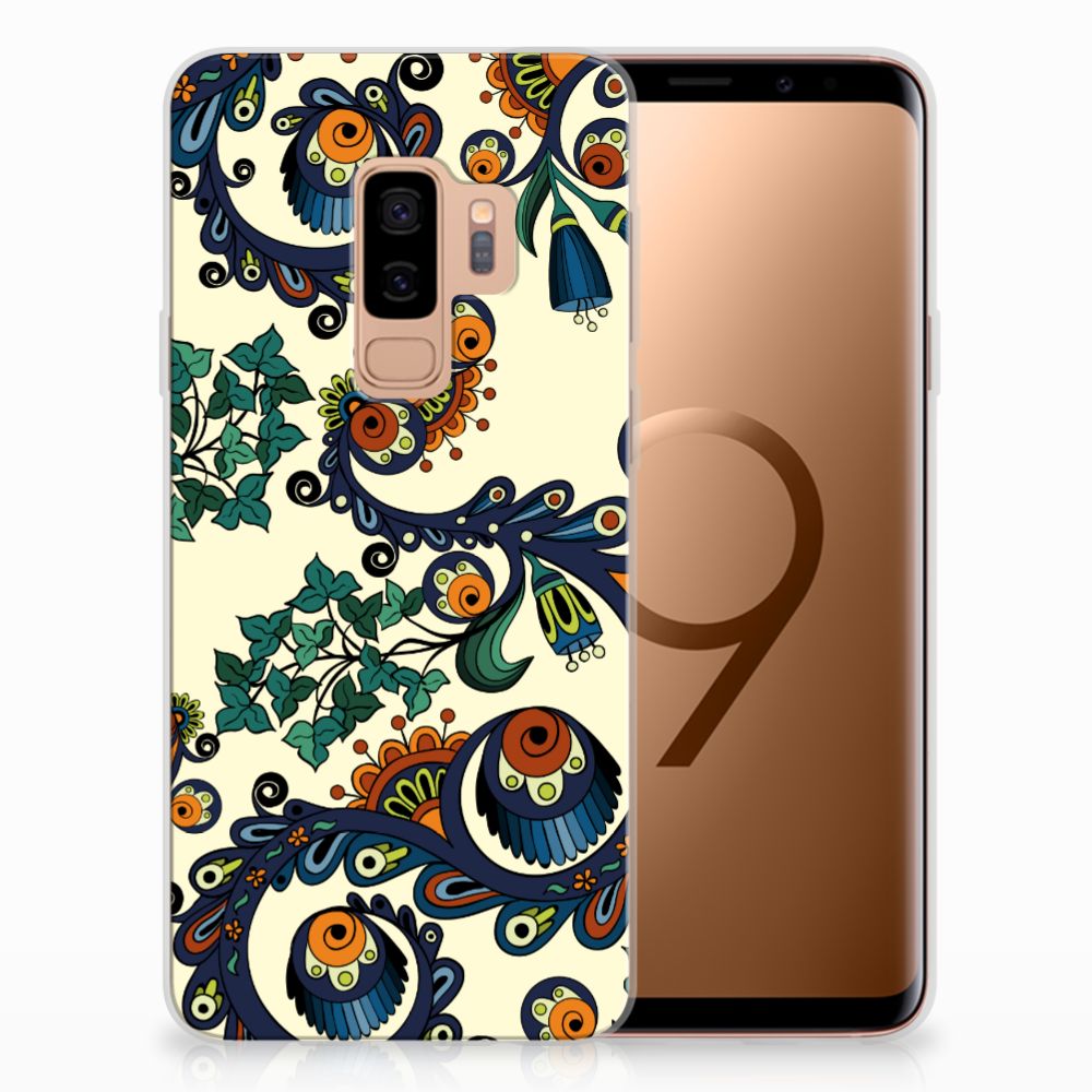 Siliconen Hoesje Samsung Galaxy S9 Plus Barok Flower