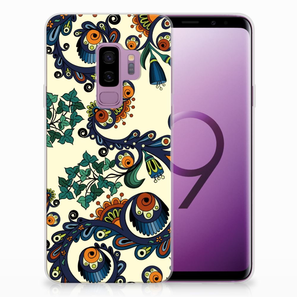 Siliconen Hoesje Samsung Galaxy S9 Plus Barok Flower