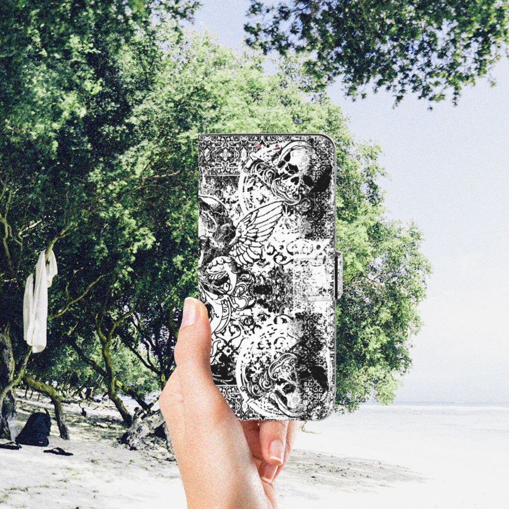 Telefoonhoesje met Naam Samsung Galaxy A13 (4G) Skulls Angel