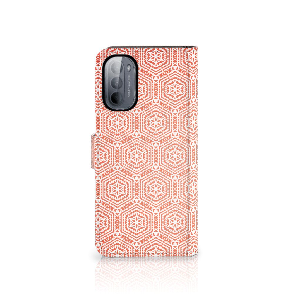 Motorola Moto G31 | G41 Telefoon Hoesje Pattern Orange