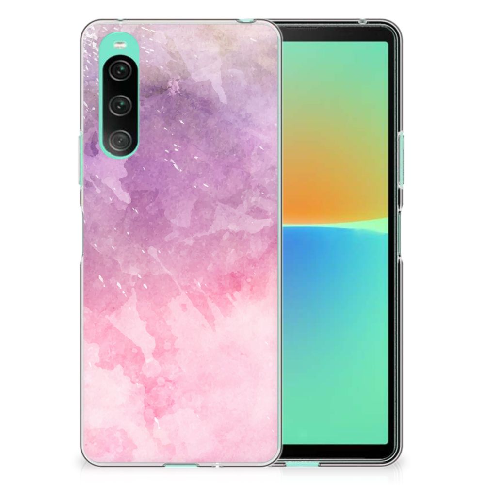 Hoesje maken Sony Xperia 10 V Pink Purple Paint