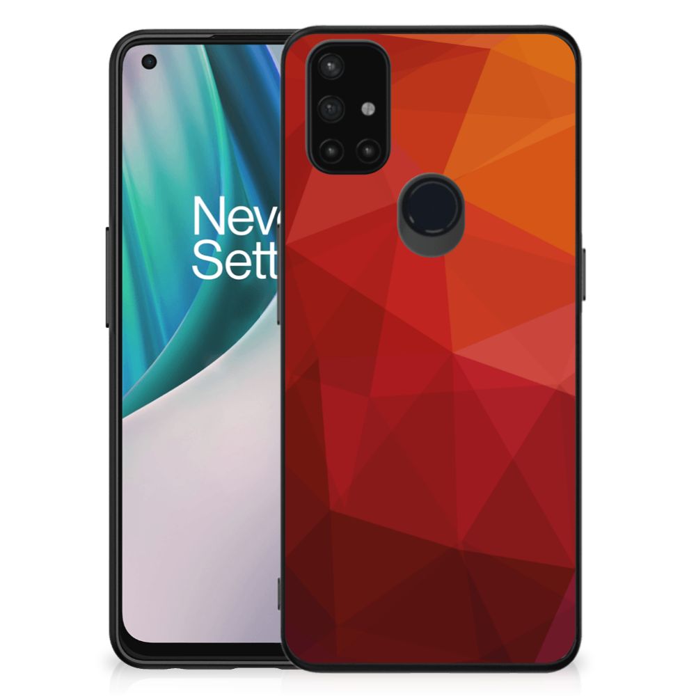 Backcover voor OnePlus Nord N10 5G Polygon Red B2C Telecom