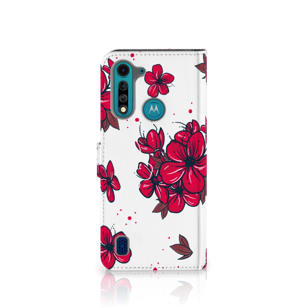 Motorola G8 Power Lite Hoesje Blossom Red