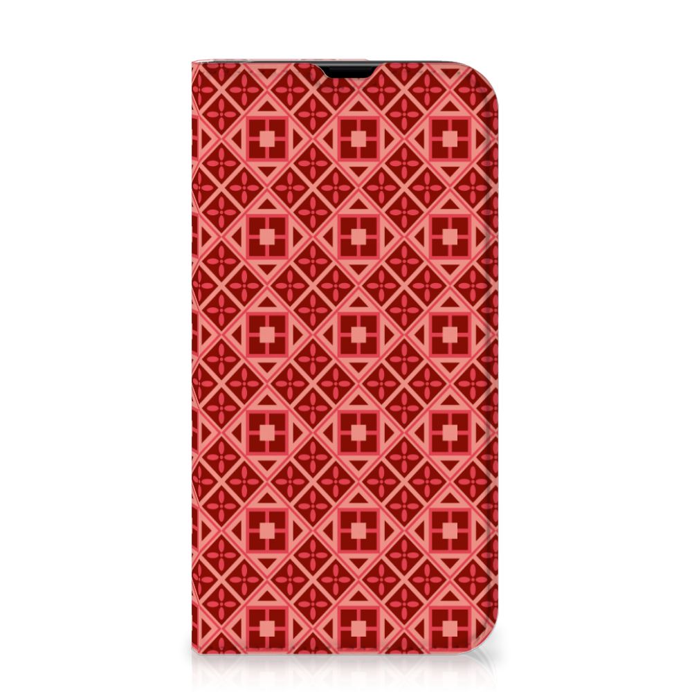 iPhone 13 Pro Hoesje met Magneet Batik Rood - B2C Telecom