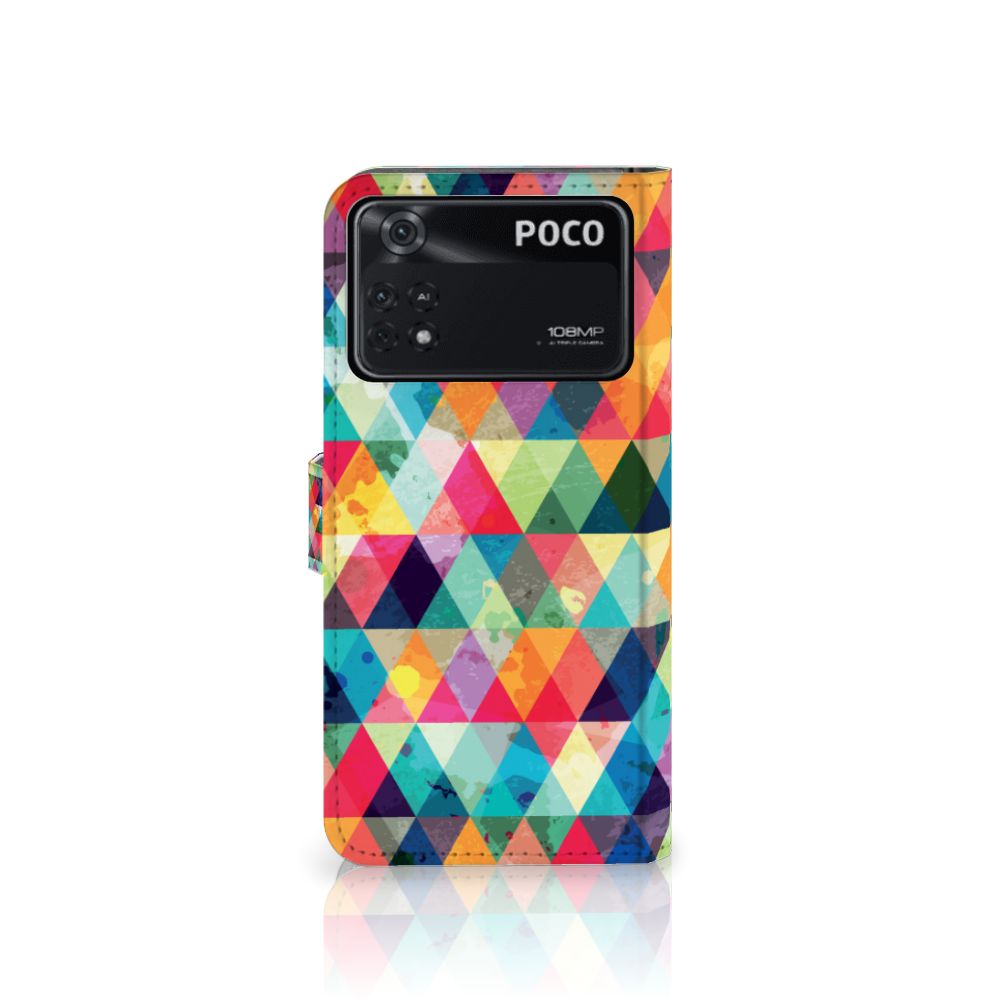 Xiaomi Poco X4 Pro 5G Telefoon Hoesje Geruit