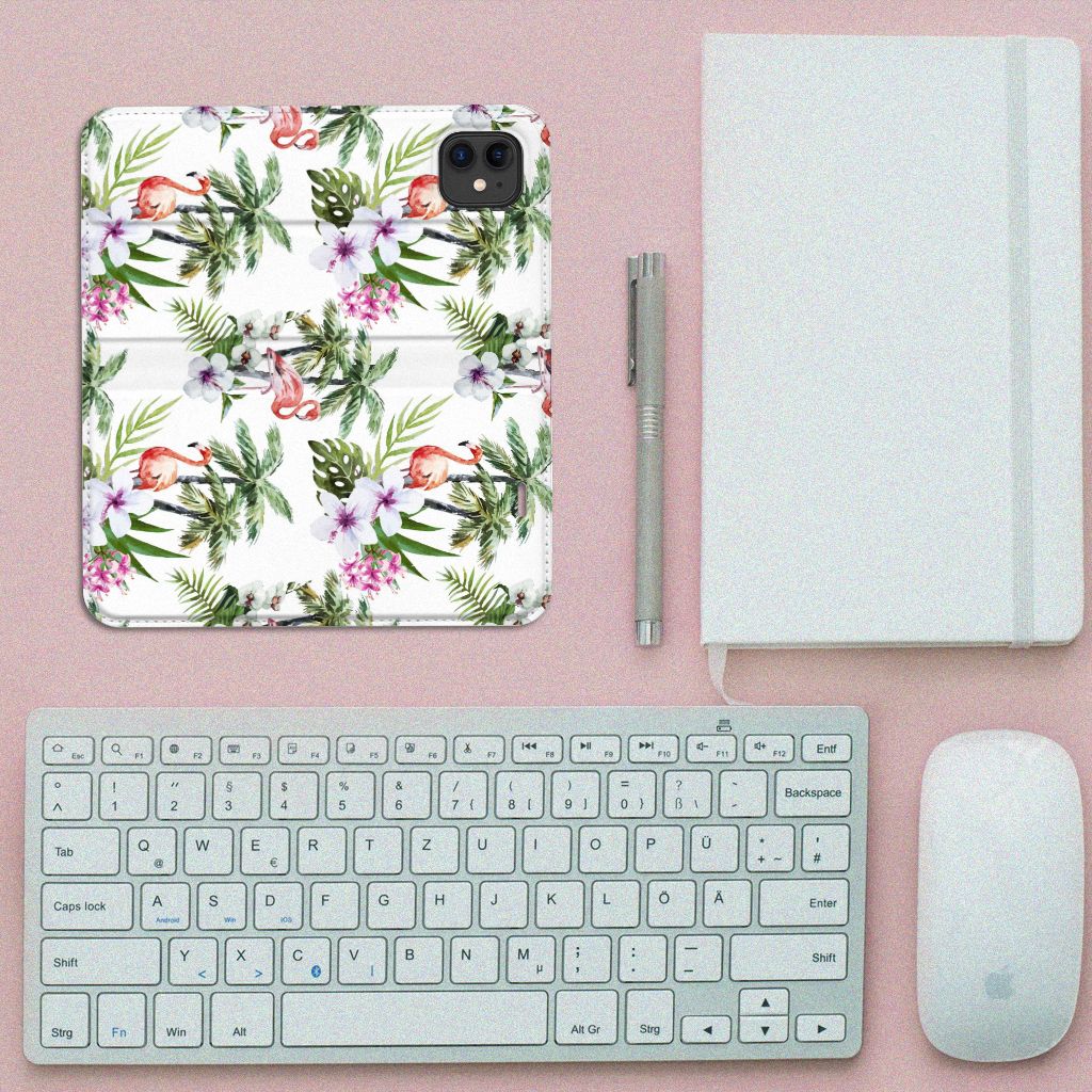 Apple iPhone 11 Hoesje maken Flamingo Palms