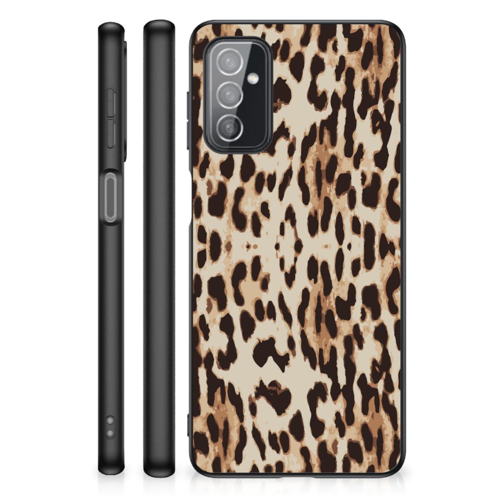 Samsung Galaxy M52 Dierenprint Telefoonhoesje Leopard B2C Telecom