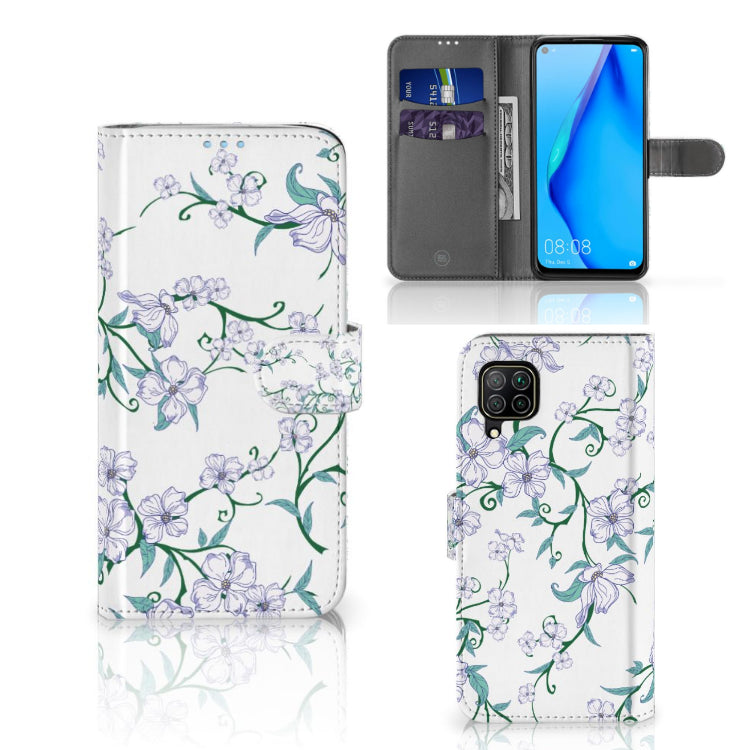 Huawei P40 Lite Uniek Hoesje Blossom White