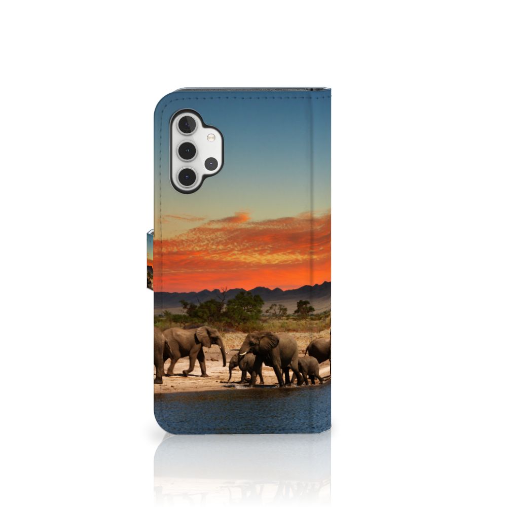 Samsung Galaxy A32 4G Telefoonhoesje met Pasjes Olifanten