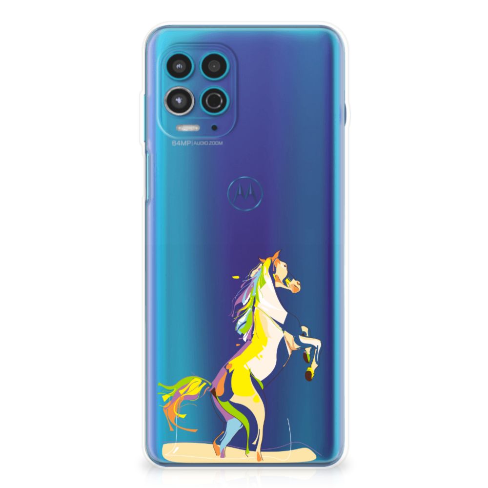Motorola Moto G100 Telefoonhoesje met Naam Horse Color B2C Telecom