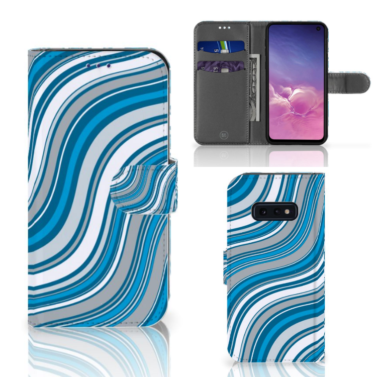 Samsung Galaxy S10e Telefoon Hoesje Waves Blue