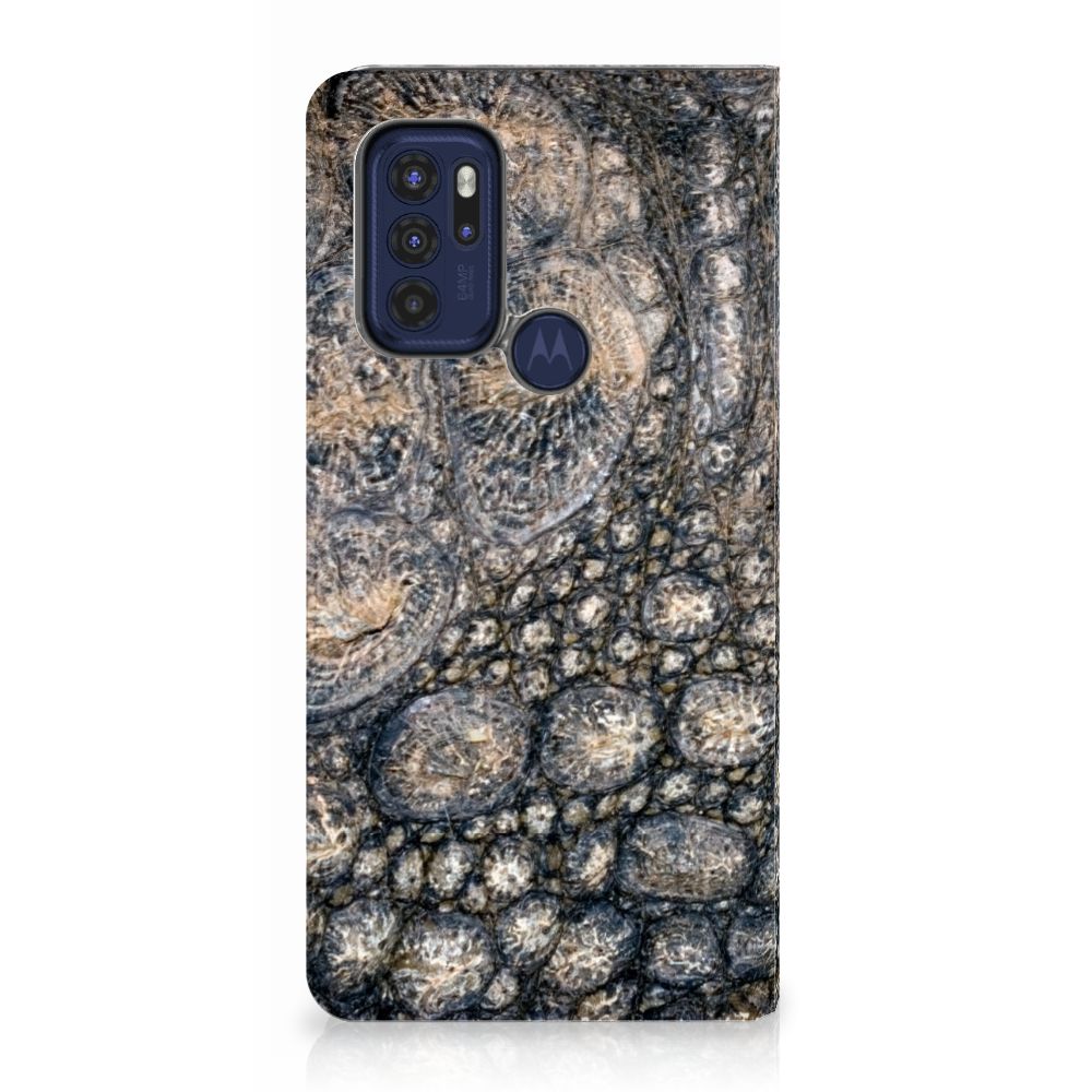 Motorola Moto G60s Hoesje maken Krokodillenprint - B2C Telecom