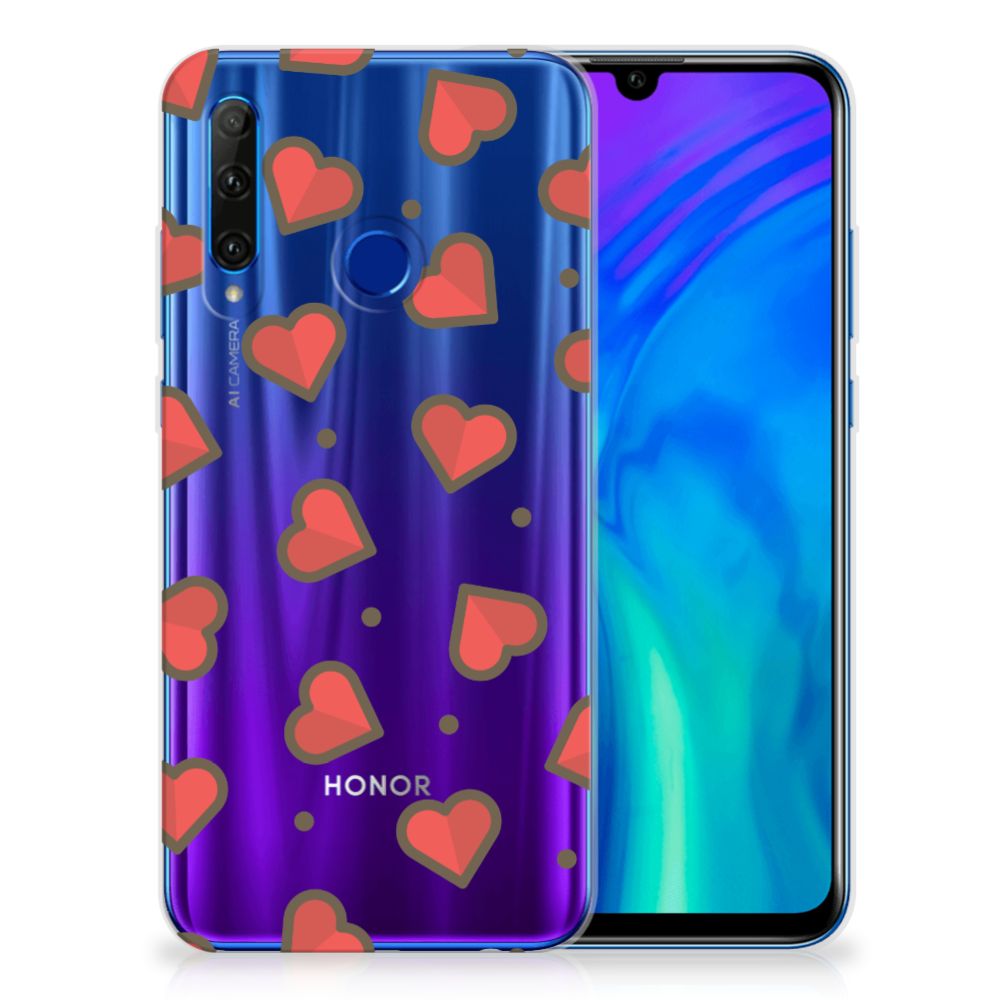 Honor 20 Lite TPU bumper Hearts