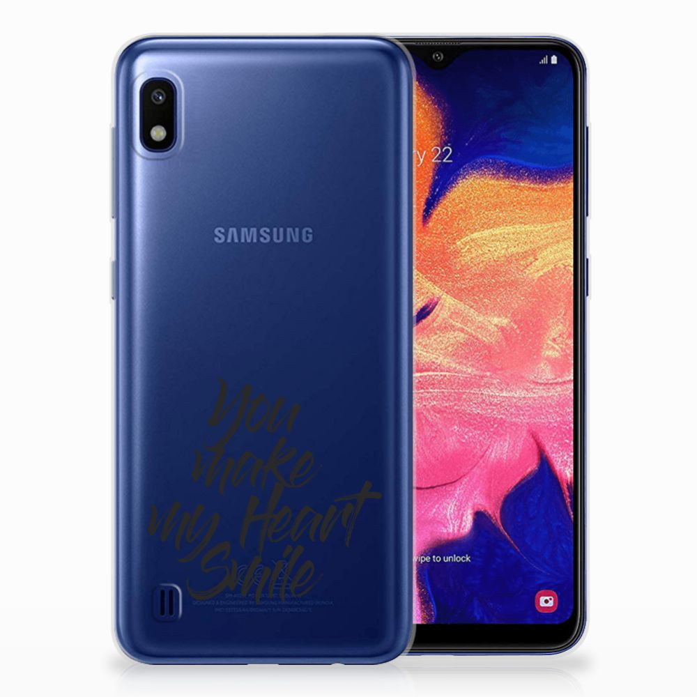 Samsung Galaxy A10 Siliconen hoesje met naam Heart Smile