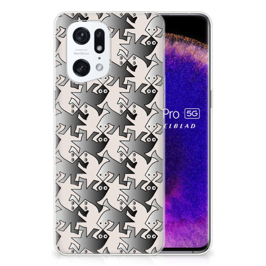 OPPO Find X5 Pro TPU Hoesje Salamander Grey