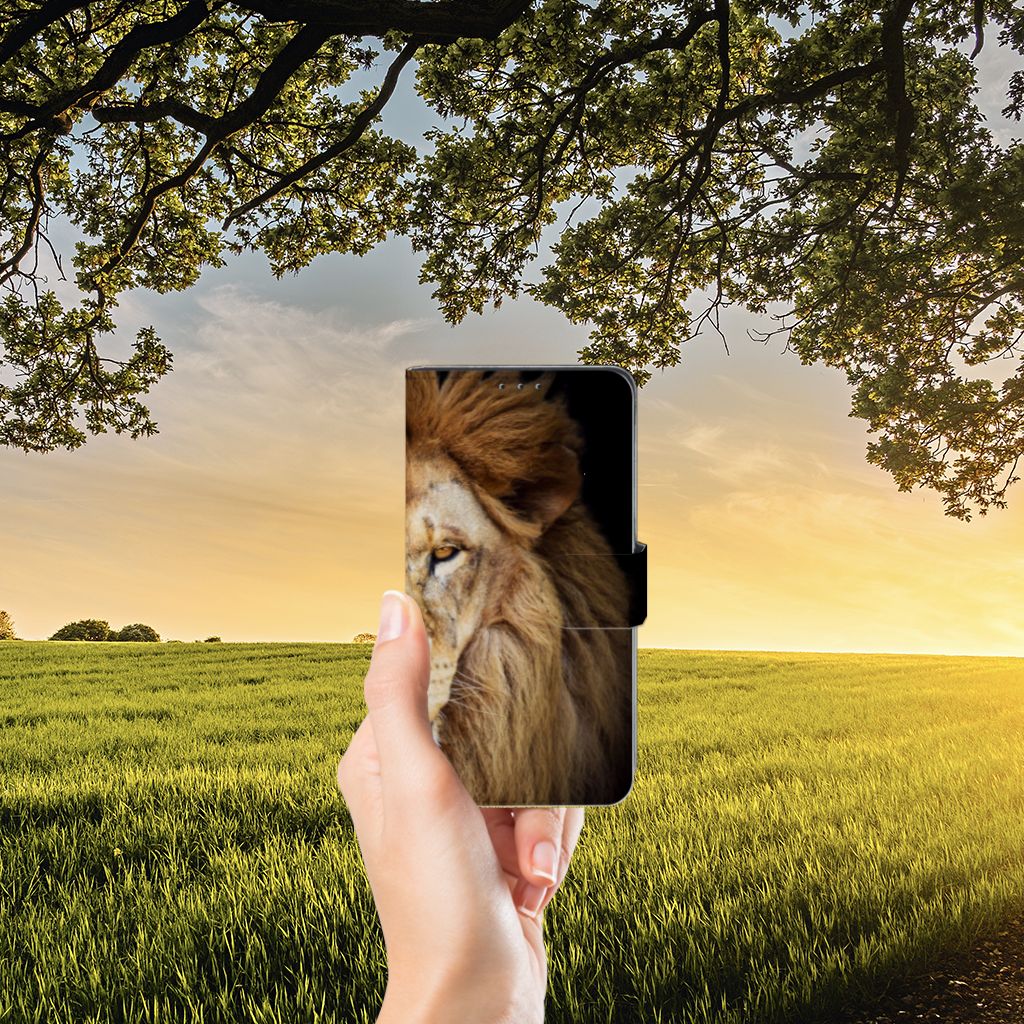 Xiaomi Mi Mix 2s Telefoonhoesje met Pasjes Leeuw