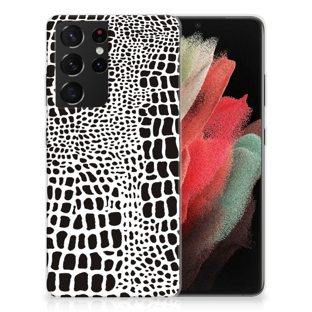 Samsung Galaxy S21 Ultra TPU Hoesje Slangenprint