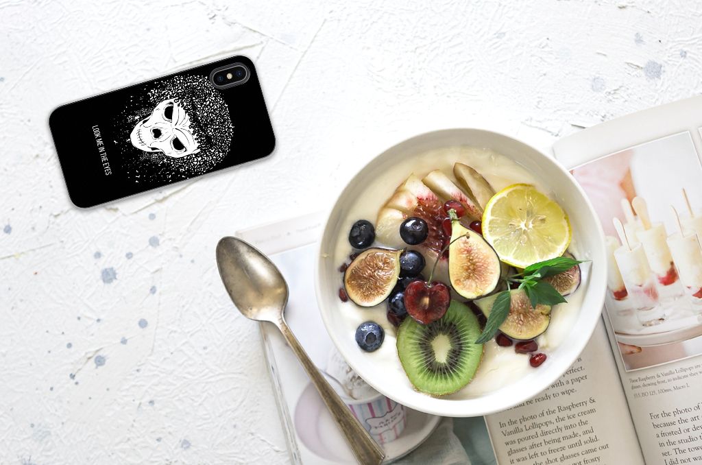 Silicone Back Case Apple iPhone X | Xs Skull Hair