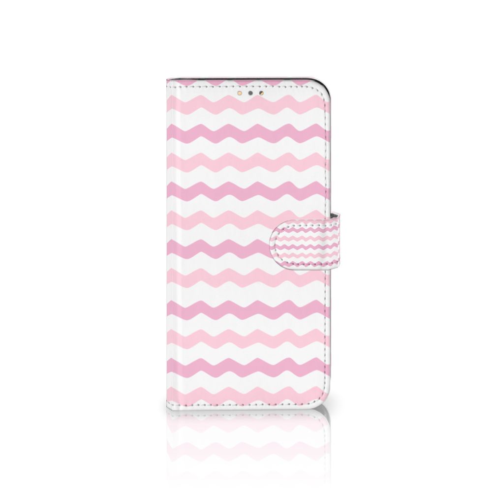 OPPO A15 Telefoon Hoesje Waves Roze