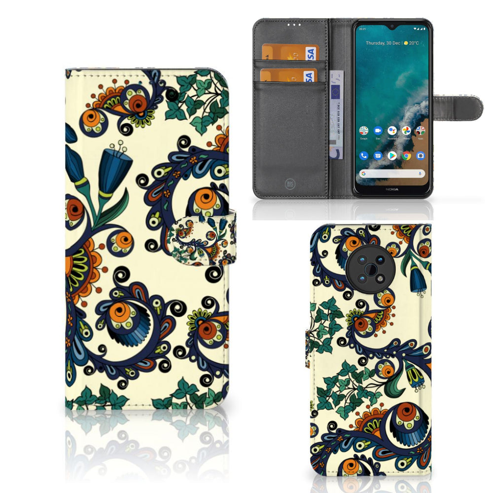 Wallet Case Nokia G50 Barok Flower