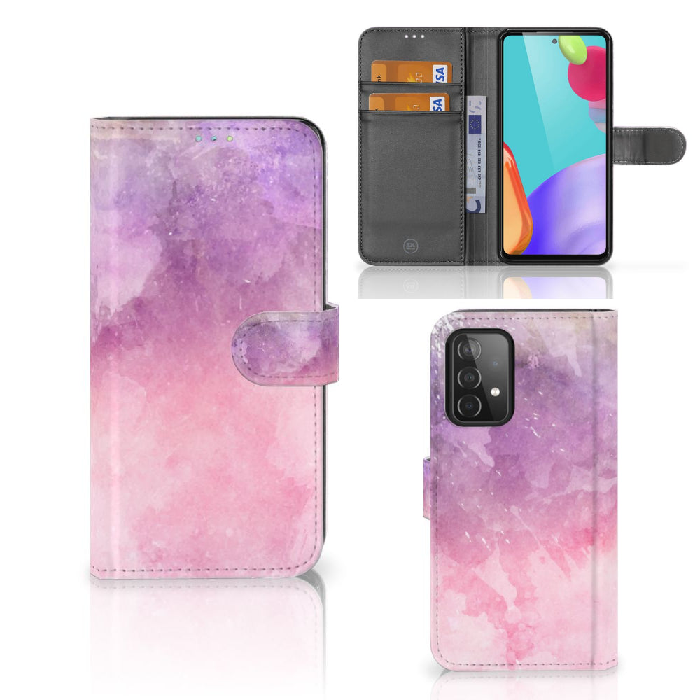 Hoesje Samsung Galaxy A52 Pink Purple Paint