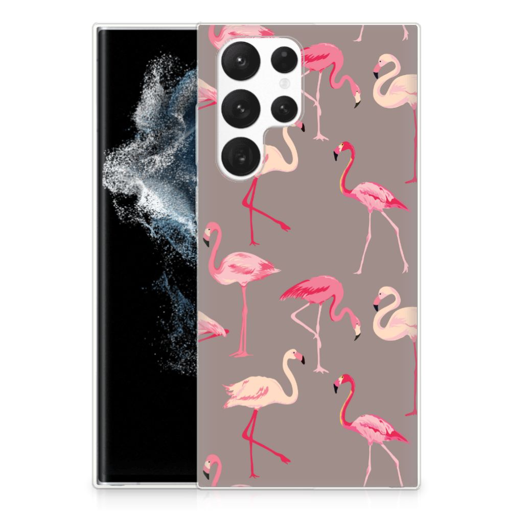 Samsung Galaxy S22 Ultra TPU Hoesje Flamingo B2C Telecom