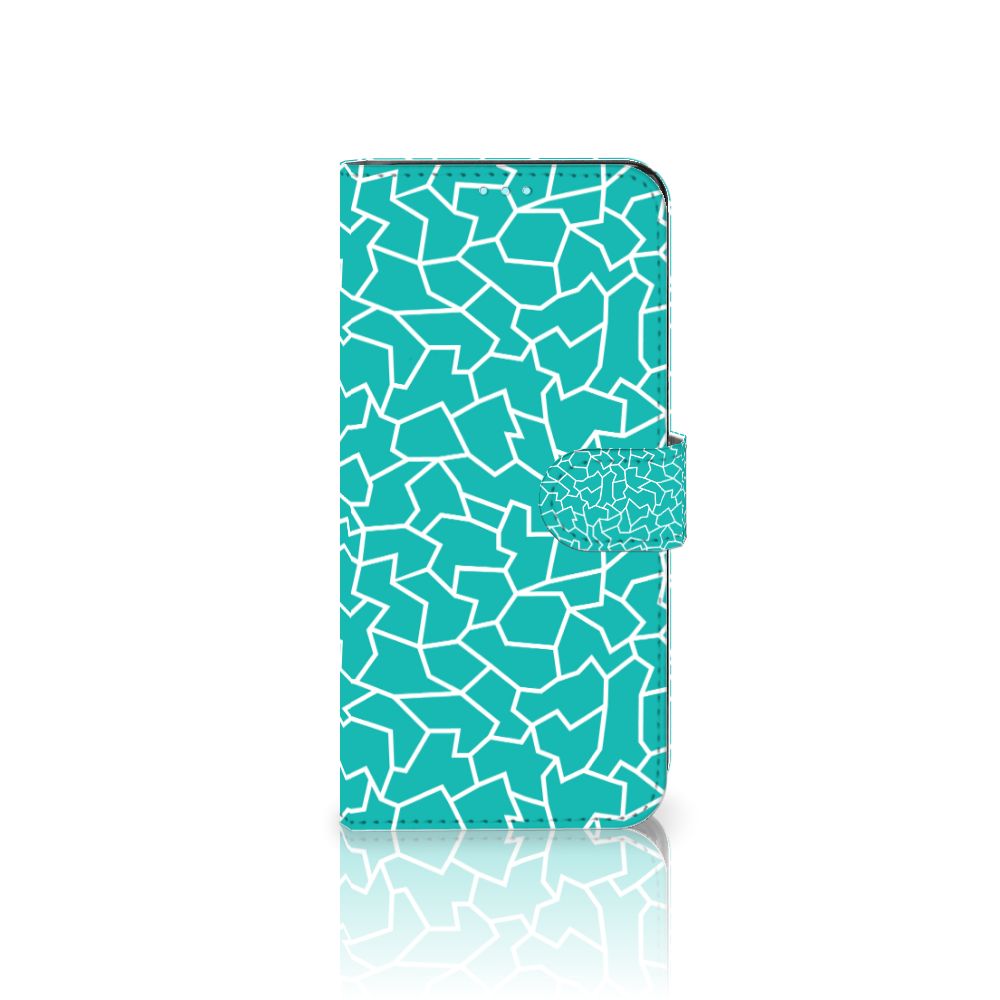OPPO A76 | A96 Hoesje Cracks Blue