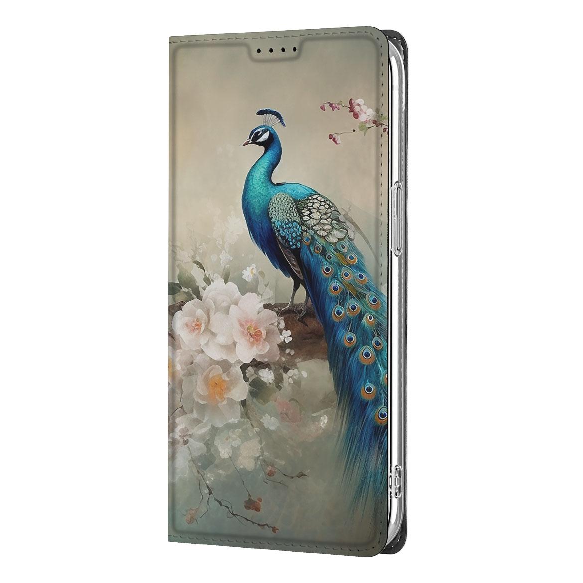 Hoesje maken voor Apple iPhone 16e Vintage Pauwen - Vintage Pauwen design - Afbeelding 3