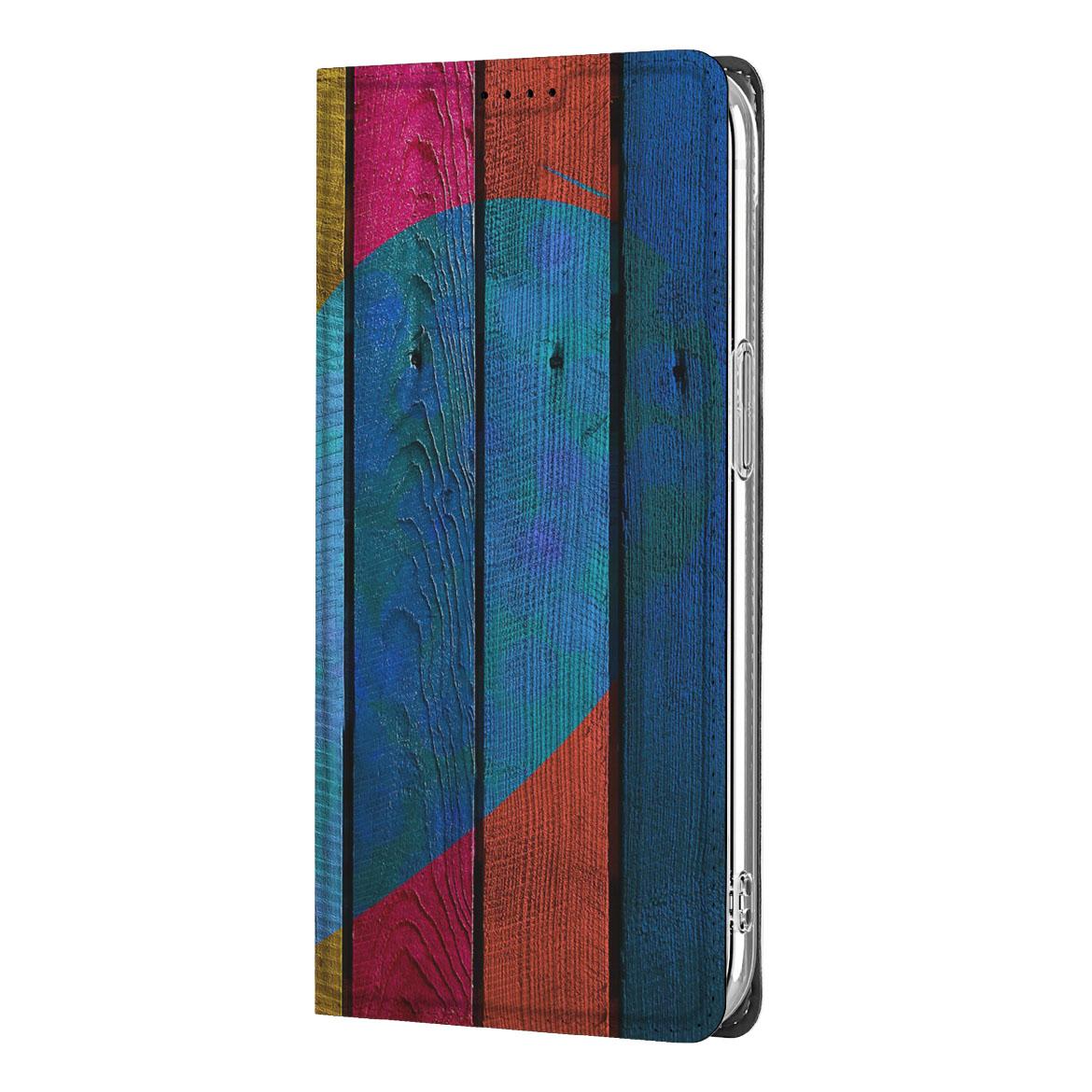 Apple iPhone 16e Book Wallet Case Wood Heart - Cadeau voor je Vriend - Wood Heart design - Afbeelding 3