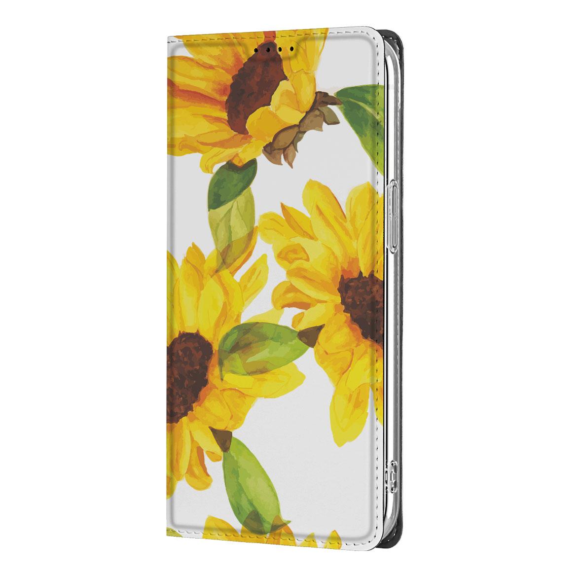 Smart Cover voor Apple iPhone 16e Zonnebloemen - Zonnebloemen design - Afbeelding 3
