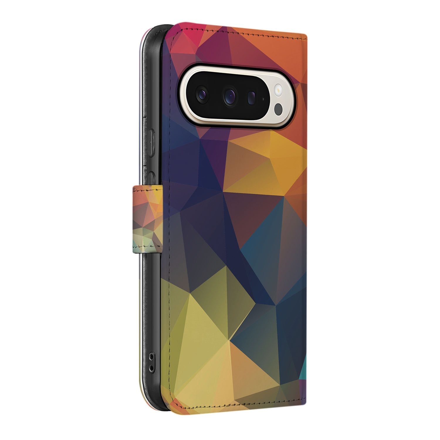 Google Pixel 10 Pro XL Polygon Color telefoonhoesje zij aanzicht