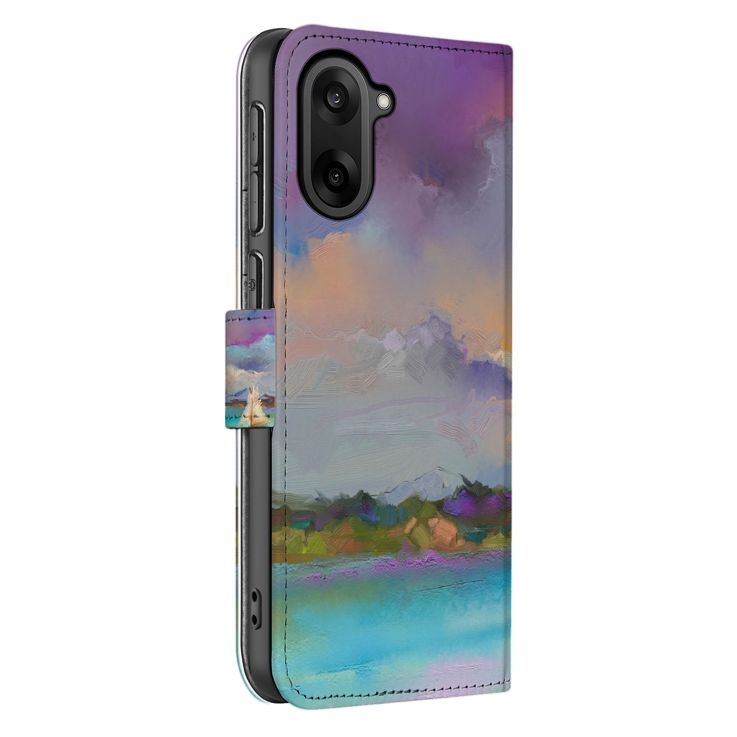 OnePlus Nord CE 5 Bookcase Hoesje voor OnePlus Nord CE 5 Boot Motief Kunstleer zijaanzicht